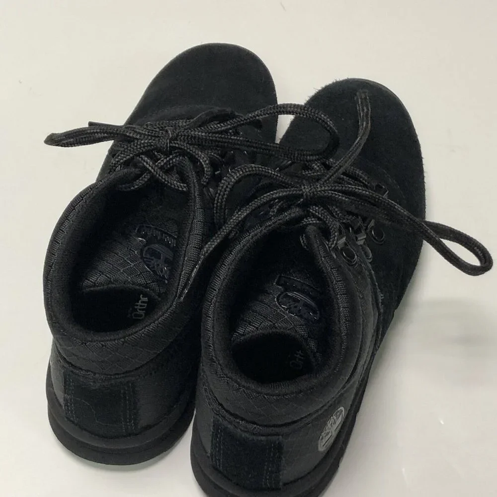 Timberland Little Kids GT Rally Mid Hiker Boots‎ Black Suede Size 1 M